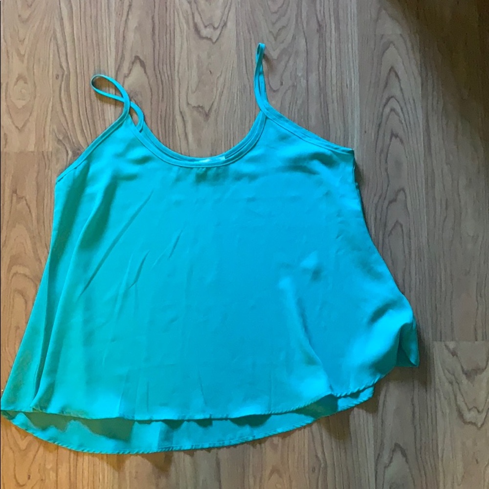 Aqua silky tank top